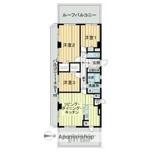ライオンズマンション日本橋【12階】の間取り
