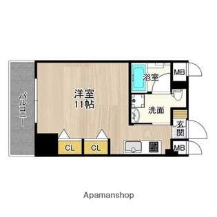 CITY SPIRE日本橋高津【2階】の間取り