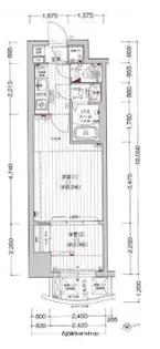 エグゼ難波東【12階】の間取り