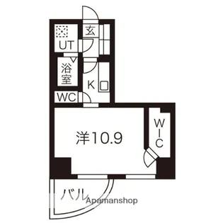 エグゼ難波東【7階】の間取り