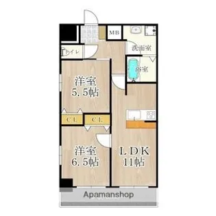 メゾン・デ・ノムラ島之内【12階】の間取り