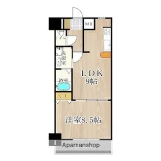 メゾン・デ・ノムラ島之内【8階】の間取り