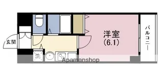 プレサンス心斎橋ザ・スタイル(B)【7階】の間取り