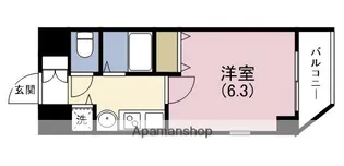 プレサンス心斎橋ザ・スタイル(B)【9階】の間取り