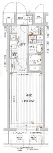 エグゼ心斎橋EAST【3階】の間取り