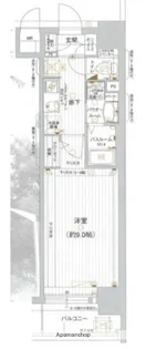 エグゼ心斎橋EAST【4階】の間取り