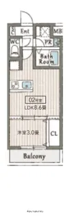 AILE東中浜【3階】の間取り