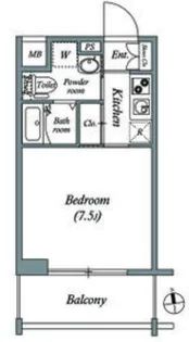 GRAVIS城東中央【5階】の間取り