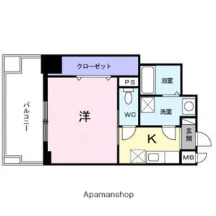 大阪府大阪市中央区南船場1丁目【マンション】の間取り