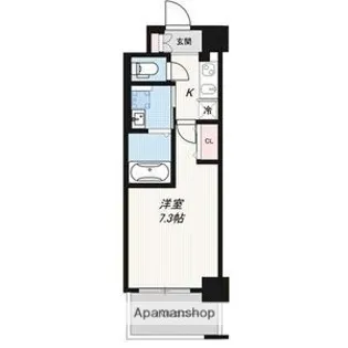 ミュプレ北浜【3階】の間取り