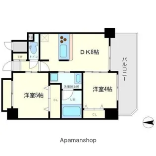 アーデンタワー本町イースト【4階】の間取り