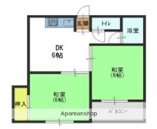 メゾンロータリー【3階】の間取り