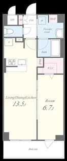 サニーサイド深江【4階】の間取り