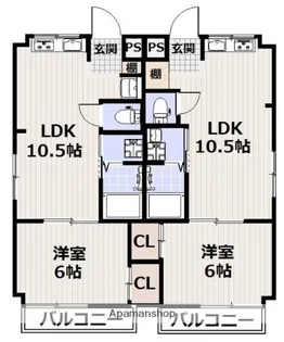 Mハイツ【4階】の間取り