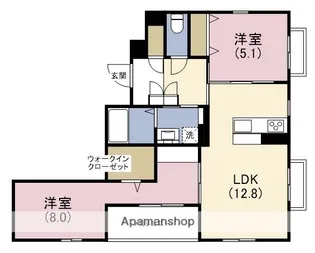 シャーメゾン日想館【2階】の間取り