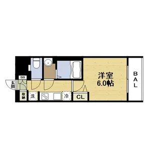 プレサンス野江内代ペルティエ【9階】の間取り