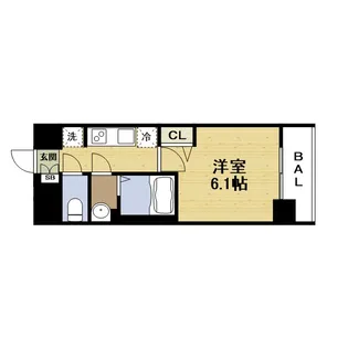 プレサンス野江内代ペルティエ【0406号室】の間取り