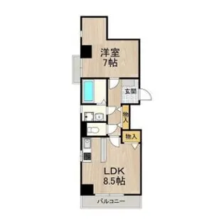 WAN’S STYLE阿倍野【5階】の間取り