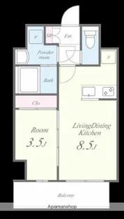 グランパシフィック東今里INNOVATION【6階】の間取り