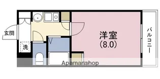 エステムコート心斎橋EASTエリジオン【8階】の間取り