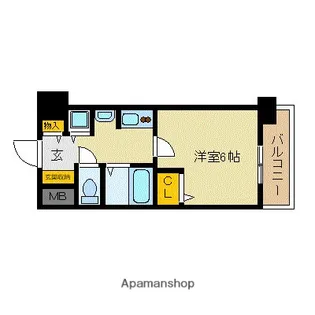 プレサンス東本町【7階】の間取り