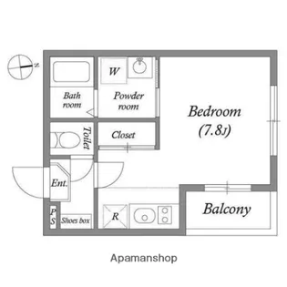 ハーモニーテラス新今里Ⅴ【1階】の間取り