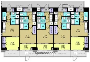 1LDKの間取り画像