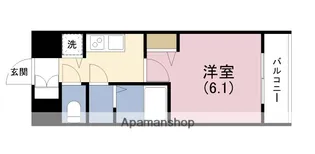 アクアプレイス天王寺Ⅱ【7階】の間取り