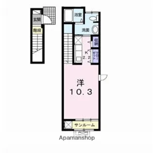 カーサ フィオーレ【2階】の間取り