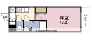 ソルテラスOSAKA MID EASTクレアスト【4階】の間取り