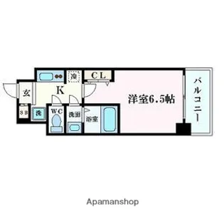 ユーレジデンス淀屋橋(旧ジュネーゼグラン淀屋橋)【8階】の間取り