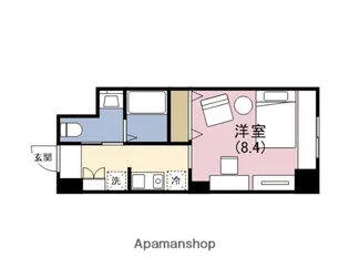 アルファコンフォート大手前【7階】の間取り