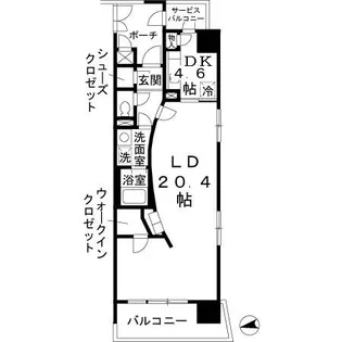 ロイヤルパークスなんば【0901号室】の間取り