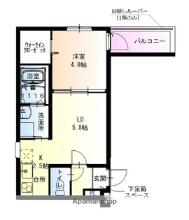 フジパレス城東東中浜Ⅲ番館【1階】の間取り