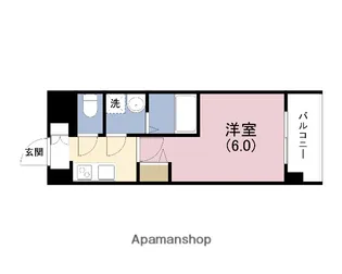 エスリード ザ・グレア大阪【9階】の間取り