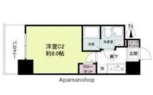 セレニテ北久宝寺【4階】の間取り