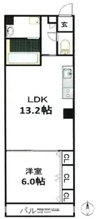 ブラービ南船場【11階】の間取り