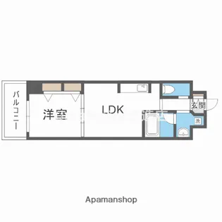 ブラービ南船場【11階】の間取り