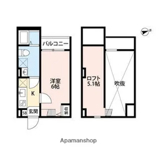 FERRIS林寺【2階】の間取り