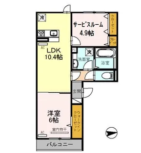 レオンガーデン【3階】の間取り