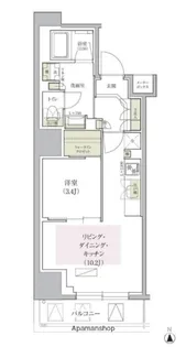 アーバネックス天満橋FRONT【10階】の間取り