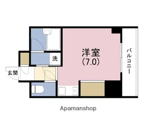 グレイス北河堀【4階】の間取り