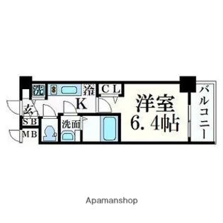 プレサンス心斎橋ブライト【10階】の間取り