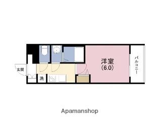 プレサンス緑橋ソレアス【5階】の間取り