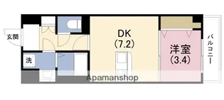 レシオス大阪城SOUTH【8階】の間取り