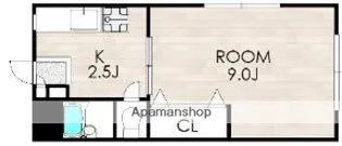 筆ヶ崎マンション【3階】の間取り