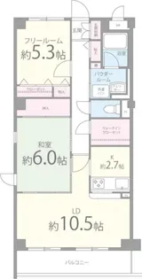 ニューロイヤル光進【3階】の間取り