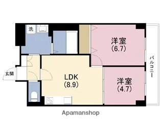 リアライズ今里南【1階】の間取り