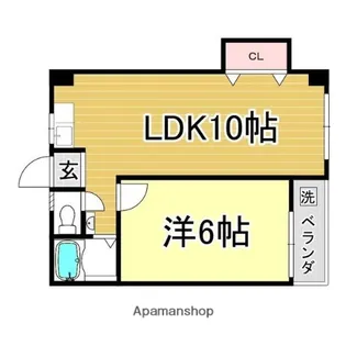 ビクトリー今里【3階】の間取り