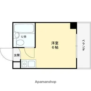 ラレジデンス今里【1階】の間取り